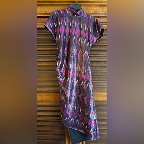 Misa Los Angeles Divia ikat sequins midi dress NWT SIZE SMALL - Picture 3 of 10